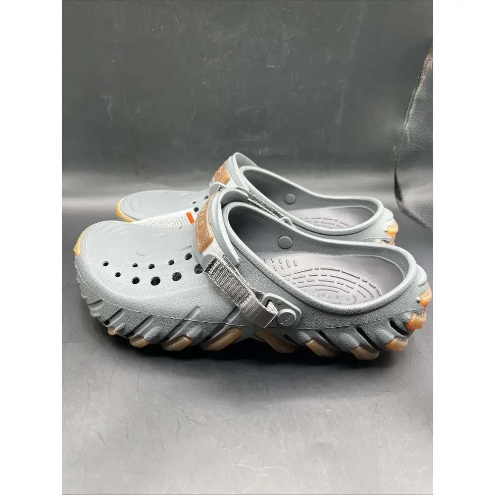 Crocs Echo Gum Ro Clogs Slay Gray With Brown Sz M9 W11